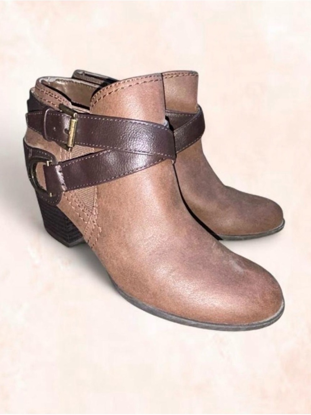 Indigo Rd. Boho Chic Brown Ankle Booties Size Women’s 6 1/2M